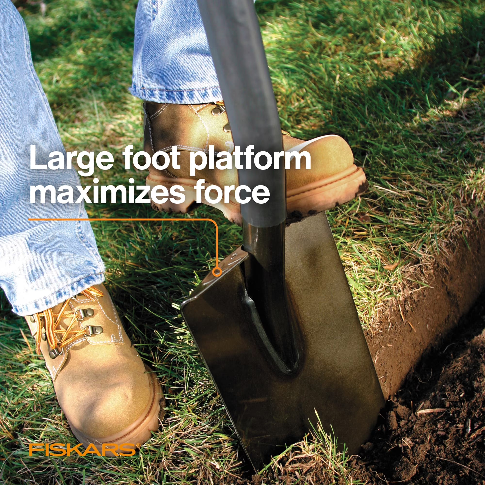 Fiskars Long Handle Digging Shovel - Photo 3