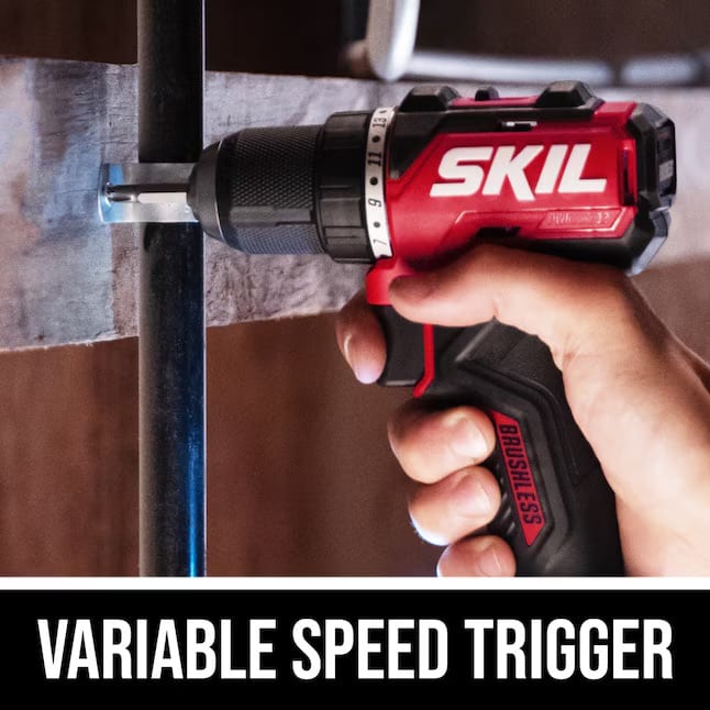 SKIL PWR CORE 12v 1/2in Keyless Brushless Cordless Drill - 1 Battery/Charger Inc - Photo 5
