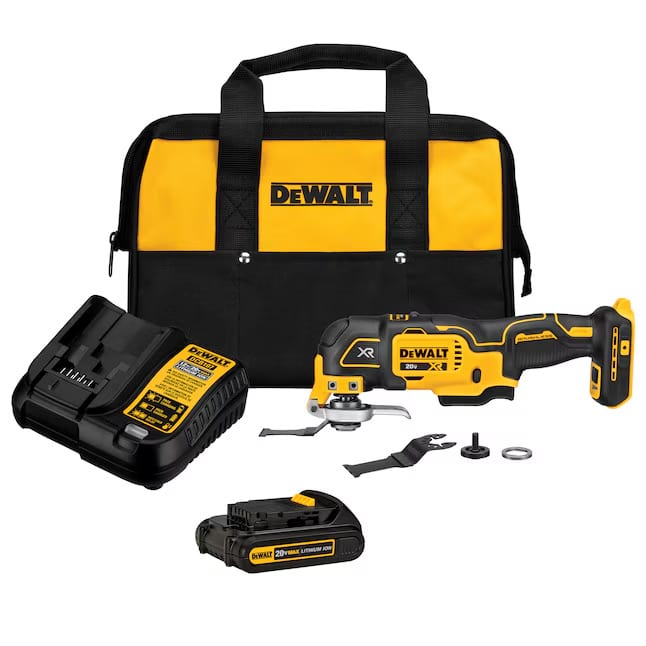 DEWALT XR 20v Cordless 3-Speed 6-Piece Oscillating Multi-Tool- Battery & Charger